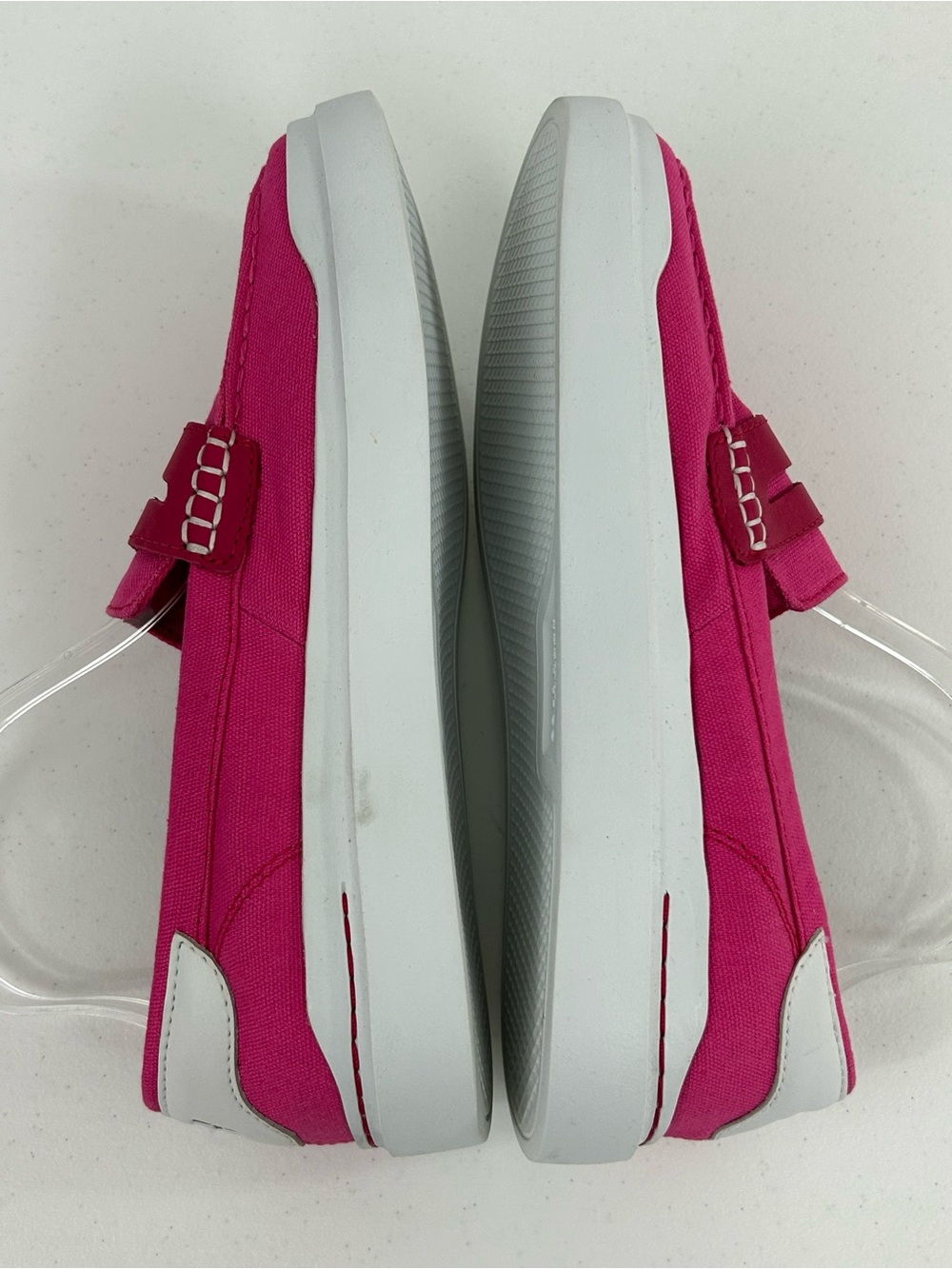 Cole Haan Grand 360 Pink Canvas Loafers Size 9B - Picture 3 of 8